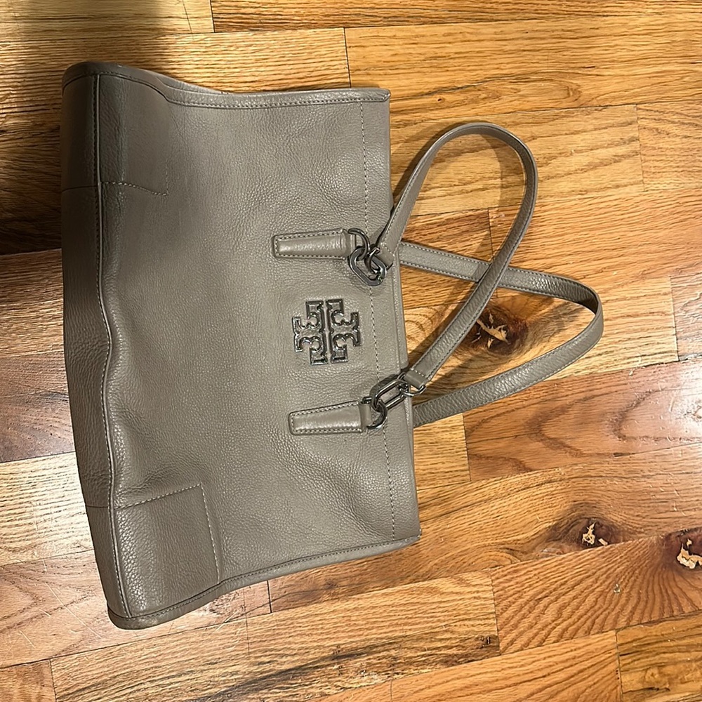 Tory Burch Tote with silver clasps